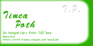 timea poth business card